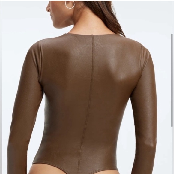 Good American Faux Leather Bodysuit size 1 - Picture 5 of 10